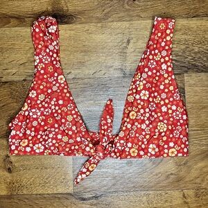 Bond-Eye Australia sunset crop swim top XS
